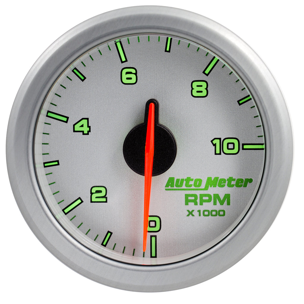 AutoMeter 9197-UL 2-1/16" TACH, 0-10,000 RPM, AIRDRIVE, SILVER