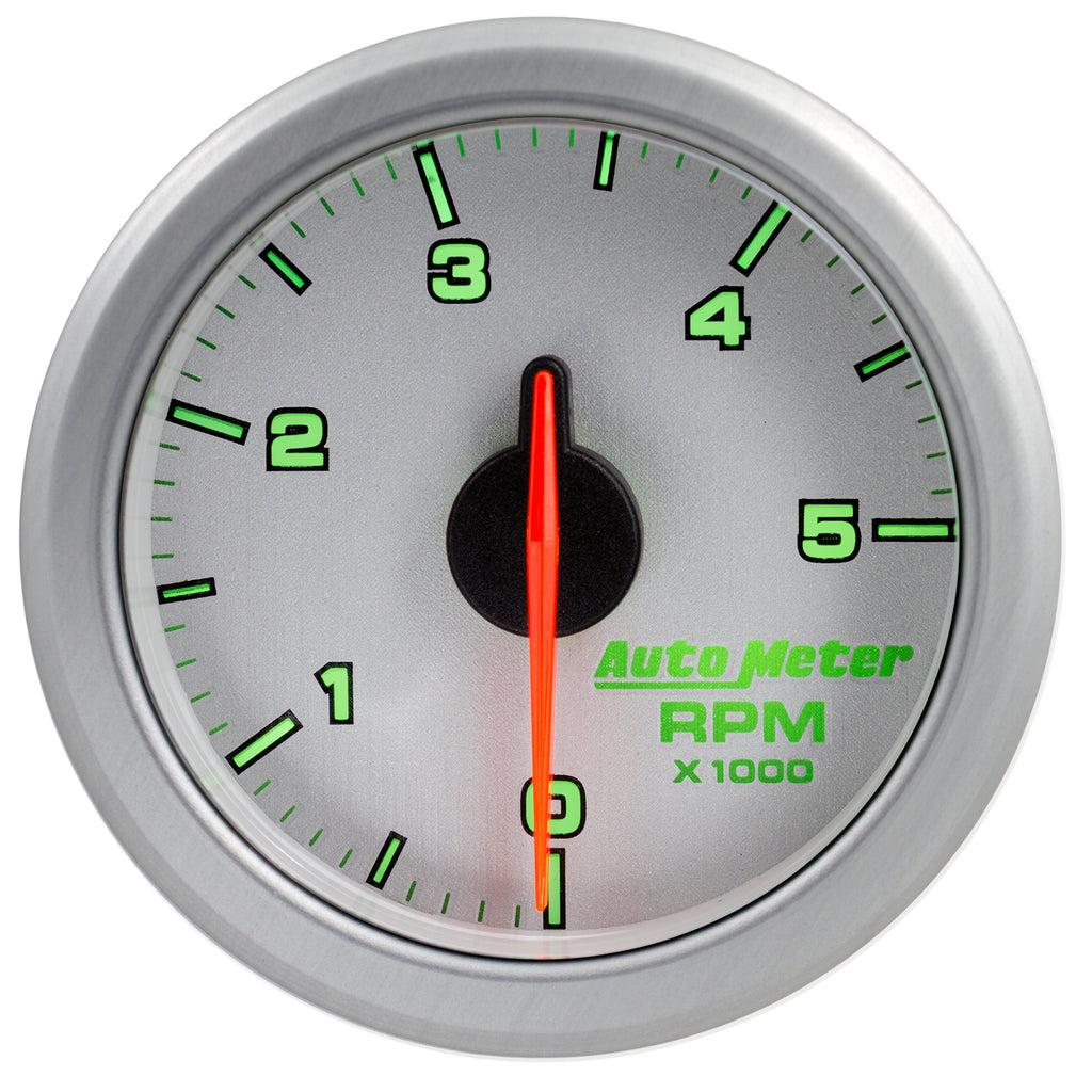 AutoMeter 9198-UL 2-1/16" TACH, 0-5,000 RPM, AIRDRIVE, SILVER