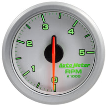 Load image into Gallery viewer, AutoMeter 9198-UL 2-1/16" TACH, 0-5,000 RPM, AIRDRIVE, SILVER