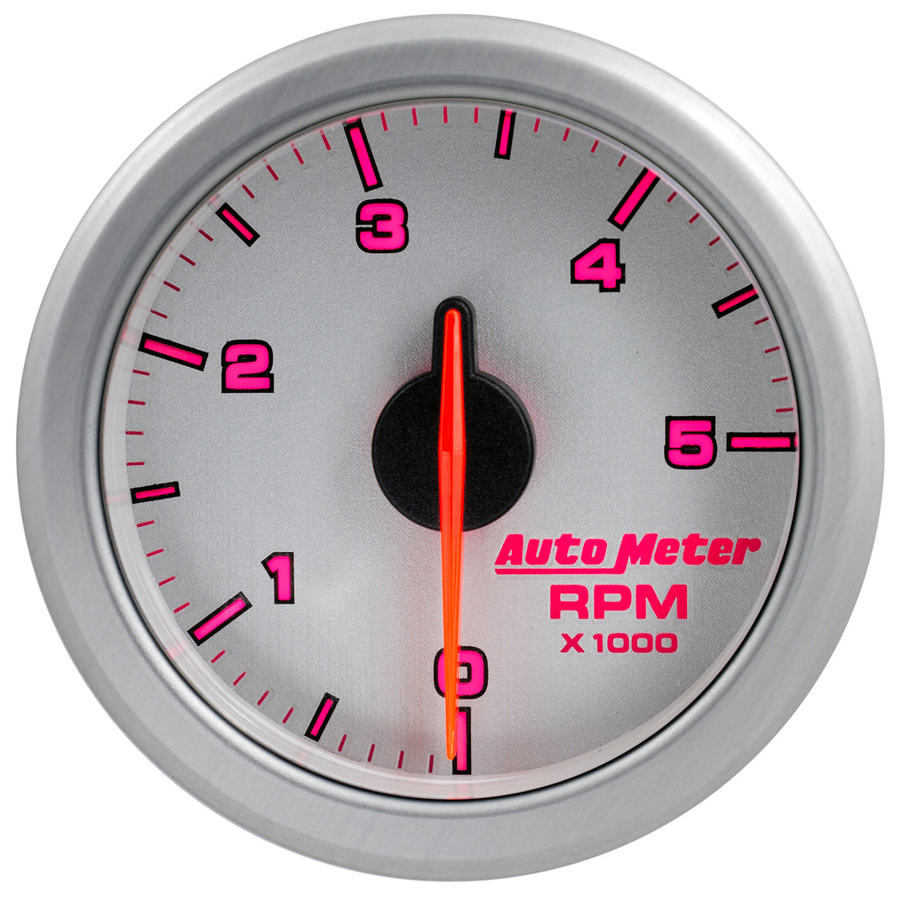 AutoMeter 9198-UL 2-1/16" TACH, 0-5,000 RPM, AIRDRIVE, SILVER