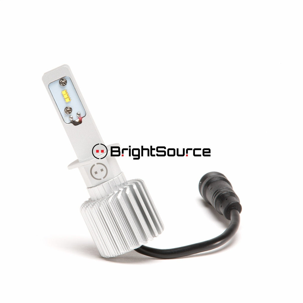 BrightSource 91993 LED Bulb; Single; H3; w/Aluminum Heat Sink; 6500K; 2 Year Warranty; - Truck Part Superstore
