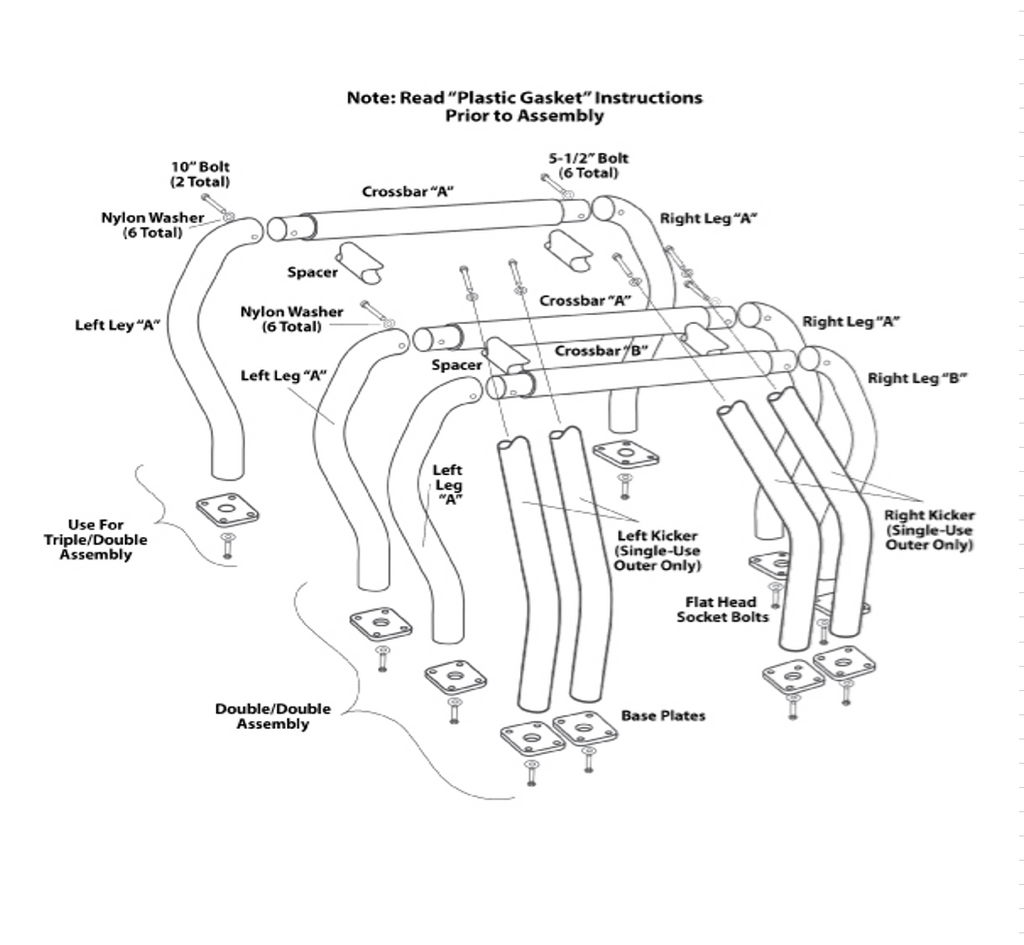 91-04-ChevyGmc-Sonoma-Pick-Up-Rhino-Bed-Bar-Complete-Kit-WMain-Bar--Kickers