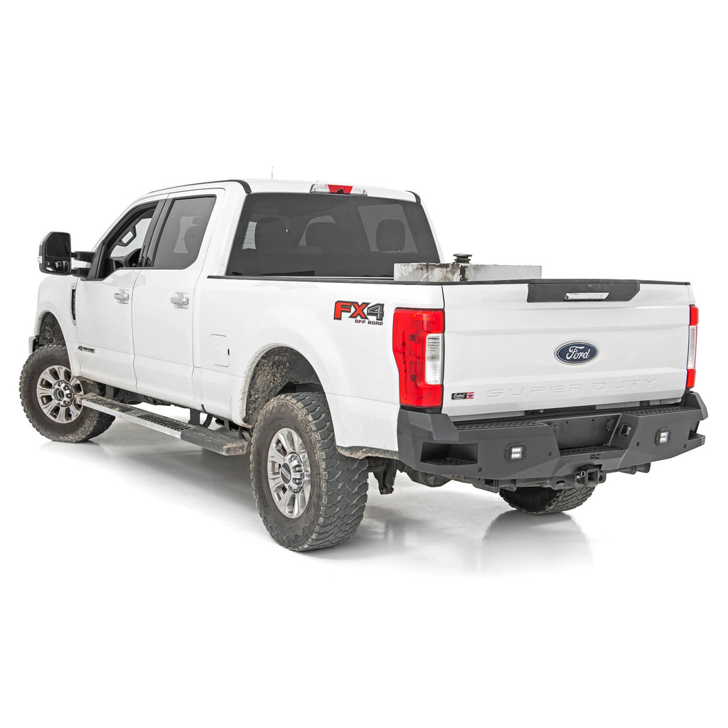 ~(92-Lbs.-80X22x13)~-Ford-Heavy-Duty-Rear-Led-Bumper-(17-20-F-250-F-350)