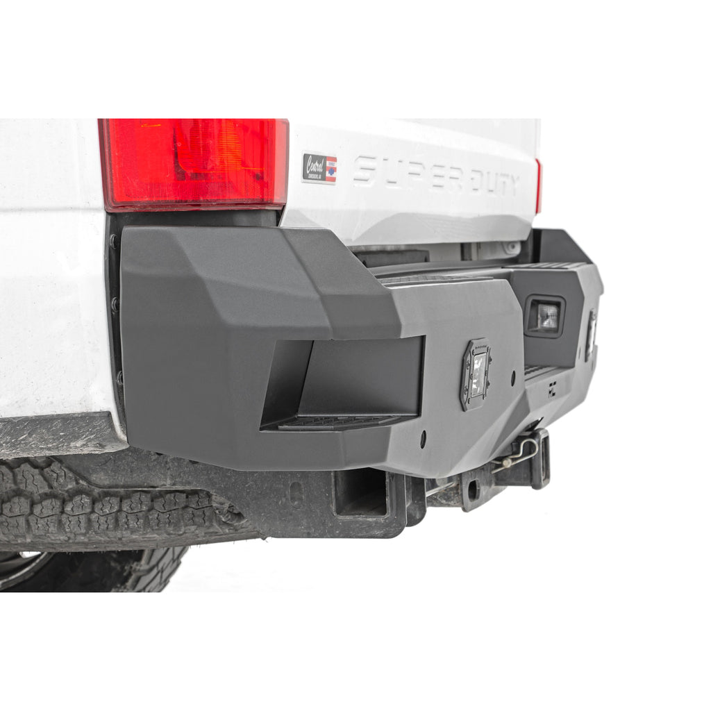 ~(92-Lbs.-80X22x13)~-Ford-Heavy-Duty-Rear-Led-Bumper-(17-20-F-250-F-350)