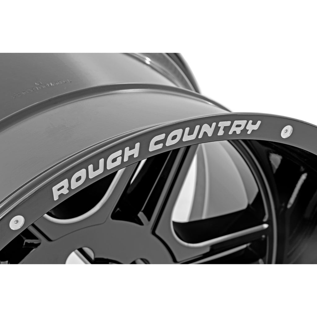 92-Series-Wheel-Machined-One-Piece-Gloss-Black-22X12-8X170--44Mm-Rough-Country
