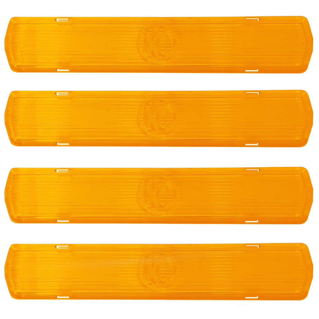 KC HiLiTES 92003 M-RACK Amber Light Cover - 4 Pack