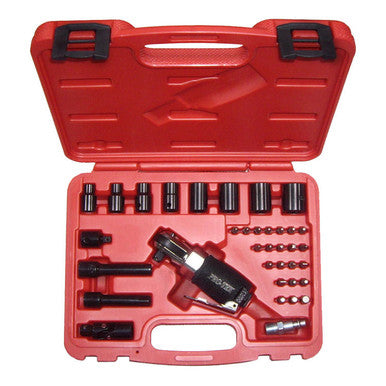 Pro-Tek 9202TRK 2  In 1 Stubby Ratchet Kit 3/8" Drive And 1/4"  Hex Drive  Including 8 Sockets And Assorted Bits