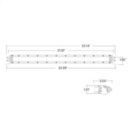 Rigid Industries 920414 SR-Series 20in. SAE Driving Amber