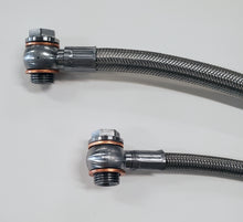 Load image into Gallery viewer, Borgeson 925130 Stainless Steel Power Steering Hose kit, 2 pc. Banjo Fittings, Crimped one end.