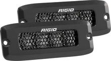 Load image into Gallery viewer, Rigid Industries 925513BLK SR-Q SERIES PRO SPOT DIFFUSED MIDNIGHT FLUSH MOUNT ; PAIR