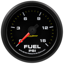 Load image into Gallery viewer, AutoMeter 9261 GAUGE, FUEL PRESS, 2 1/16", 15PSI, STEPPER MOTOR W/WARN, EXTREME ENVIRONMENT