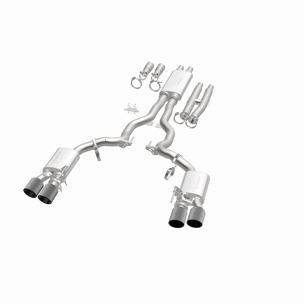 MagnaFlow Exhaust Products 19695 xMOD Series Carbon Fiber Tips Cat-Back System for Select Ford Mustang