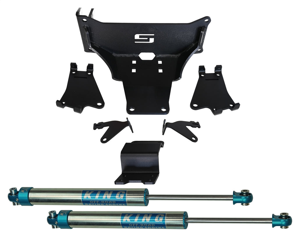 Superlift 92750SUP Dual Steering Stabilizer Kit-w/King 2.0 Shocks-23-25 F-250/350-No lift req for Select Ford F-250 Super Duty, Ford F-350 Super Duty