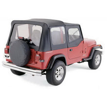 Load image into Gallery viewer, 9295-Wrangler-Clear-Windows-Black-Denim-Repl-Soft-Top-WDoor-Skins-For-12-Dr-Model