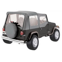 Load image into Gallery viewer, 9295-Wrangler-Clear-Windows-Gray-Denim-Complete-Repl-Soft-Top-Kit-WDoor-Skins-For-12-Dr-Model