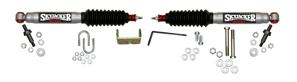 Skyjacker 9296 DUAL STAB KT; SILVER W/BK BO for Select Cadillac Escalade, Cadillac Escalade ESV, Cadillac Escalade EXT, Chevrolet Avalanche 1500, Chevrolet Silverado 1500, Chevrolet Silverado Classic, Chevrolet Suburban 1500, Chevrolet Tahoe, GMC Sierra
