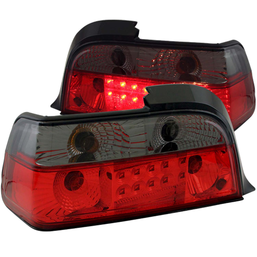 9298-Bmw-3-Series-E36-2Dr-Led-Tail-Lights-Led-RedSmoke