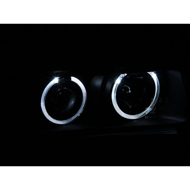 9298-Bmw-3-Series-E36-G2-Projector-Halo-Black-Clear-Amber(Ccfl)Headlights-DrivePass
