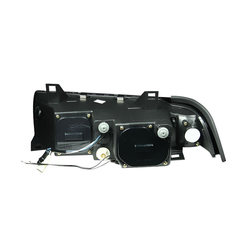 9298-Bmw-3-Series-E36-G2-Projector-Halo-Black-Clear-Amber(Ccfl)Headlights-DrivePass
