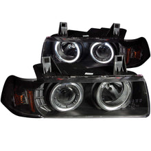 Load image into Gallery viewer, 9298-Bmw-3-SeriesE36-1-Pc-Projector-G2-Halo-Black-Clear-Amber-Headlights-DrivePass