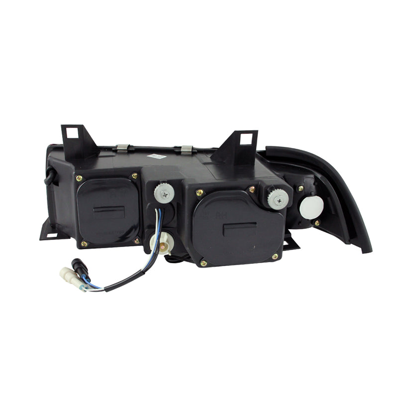 9298-Bmw-3-SeriesE36-1-Pc-Projector-G2-Halo-Black-Clear-Amber-Headlights-DrivePass