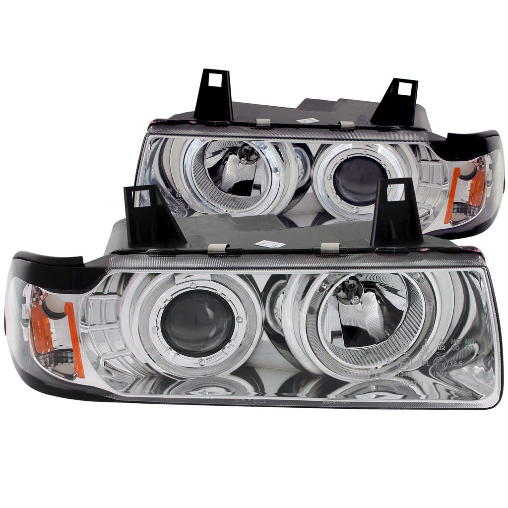 9298-Bmw-3-SeriesE36-2-Pc-Projector-G2-Halo-Chrome-Clear-Amber-Headlights-DrivePass