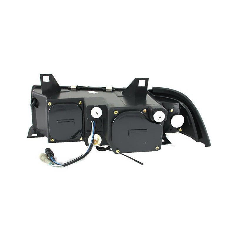 9298-Bmw-3-SeriesE36-2-Pc-Projector-G2-Halo-Chrome-Clear-Amber-Headlights-DrivePass