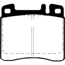 Load image into Gallery viewer, 93-Mercedes-Benz-300-Sd-(W140)-Greenstuff-Front-Brake-Pads