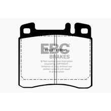 Load image into Gallery viewer, 93-Mercedes-Benz-300-Sd-(W140)-Redstuff-Front-Brake-Pads