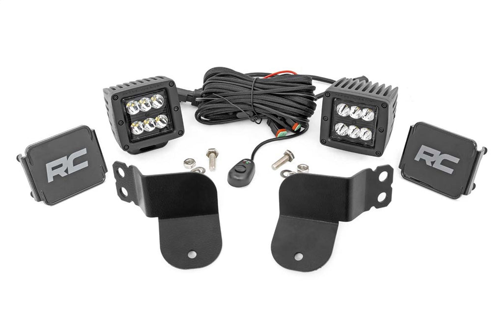 Rough Country 93022 Black Series Cube Kit for Select Polaris General 1000, Polaris General Deluxe, Polaris General Deluxe Ride Command Edition, Polaris General EPS, Polaris General EPS Deluxe, Polaris General EPS Hunter Edition, Polaris General EPS