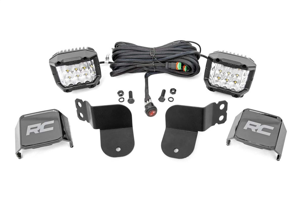 Rough Country 93023 Osram Wide Angle Series Cube Kit for Select Polaris General 1000, Polaris General Deluxe, Polaris General Deluxe Ride Command Edition, Polaris General EPS, Polaris General EPS Deluxe, Polaris General EPS Hunter Edition, Polaris