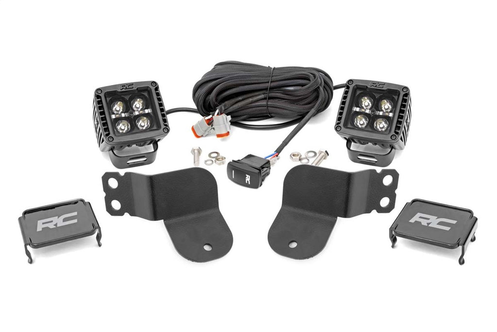 Rough Country 93025 Black Series Cube Kit for Select Polaris General 1000, Polaris General Deluxe, Polaris General Deluxe Ride Command Edition, Polaris General EPS, Polaris General EPS Deluxe, Polaris General EPS Hunter Edition, Polaris General EPS
