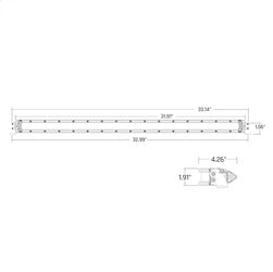 Rigid Industries 930414 SR-Series 30in. SAE Driving Amber