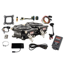 Load image into Gallery viewer, FiTech Fuel Injection 93062 Go EFI 2x4 625 HP Matte Black EFI System With Go Spark CDI Box