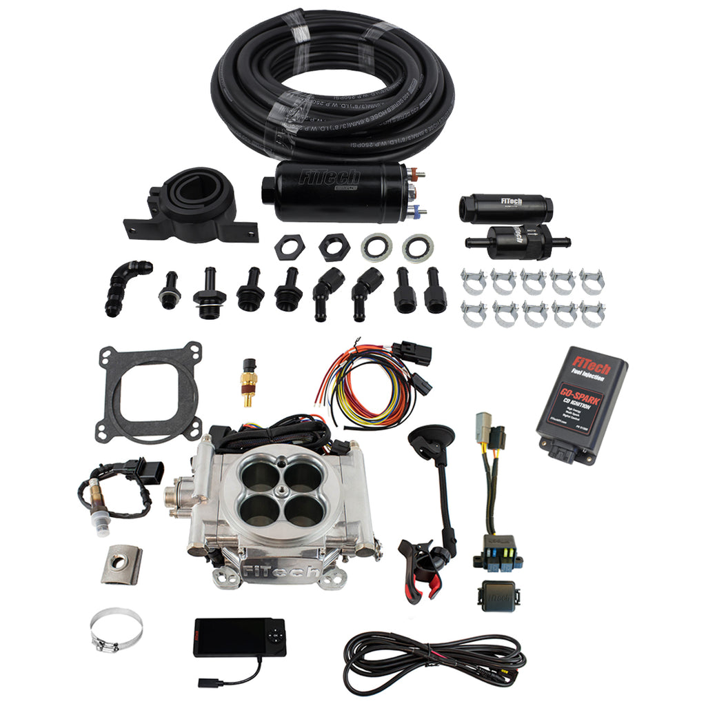 FiTech Fuel Injection 93101 Go EFI 4 600 HP Bright Aluminum EFI System