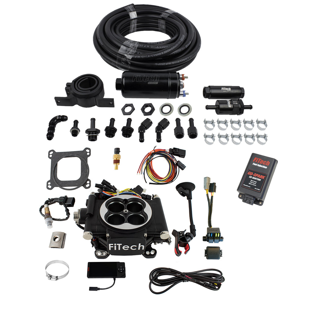 FiTech Fuel Injection 93102 Go EFI 4 600 HP Matte Black EFI System
