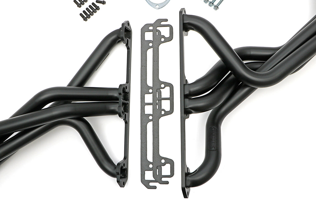 Hedman Hedders 93198 HD Black 1-3/4 in. Fenderwell Headers for 72-86 JEEP CJ5-CJ6-CJ7 with 304-401 V8 for Select Jeep CJ5, Jeep CJ6, Jeep CJ7
