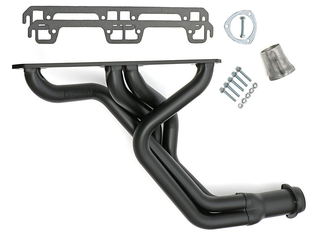 Hedman Hedders 93198 HD Black 1-3/4 in. Fenderwell Headers for 72-86 JEEP CJ5-CJ6-CJ7 with 304-401 V8 for Select Jeep CJ5, Jeep CJ6, Jeep CJ7