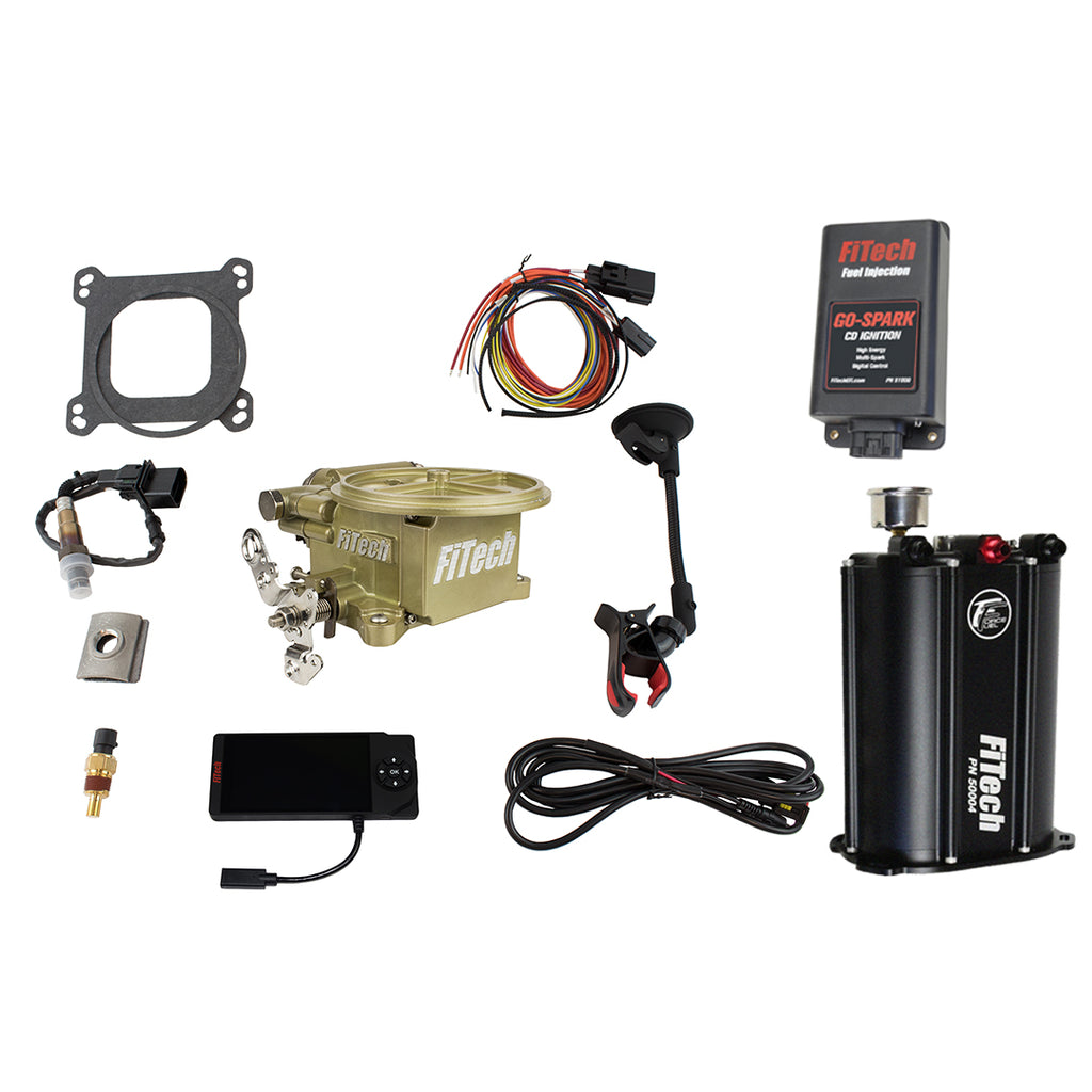 FiTech Fuel Injection 93500 Go EFI 2 Barrel 400 HP Classic Gold EFI System