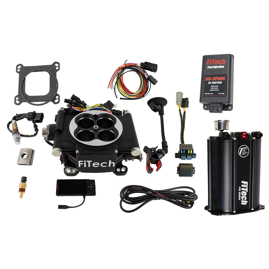 FiTech Fuel Injection 93502 Go EFI 4 600 HP Matte Black EFI System