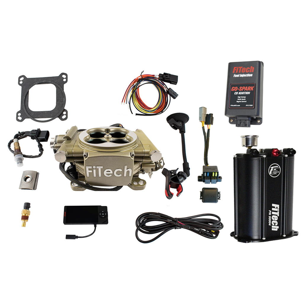 FiTech Fuel Injection 93505 Easy Street 600 HP Classic Gold EFI System