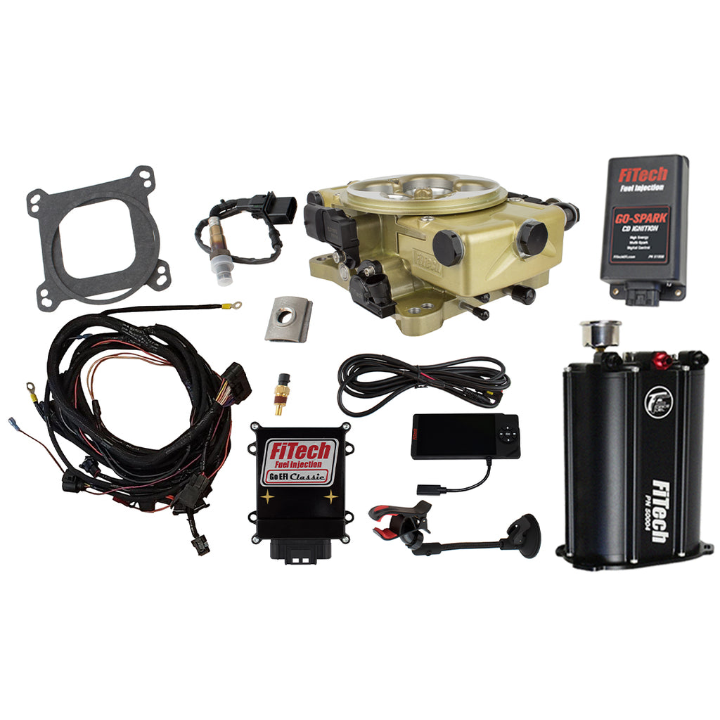 FiTech Fuel Injection 93520 Go EFI Classic Gold 650 HP EFI System