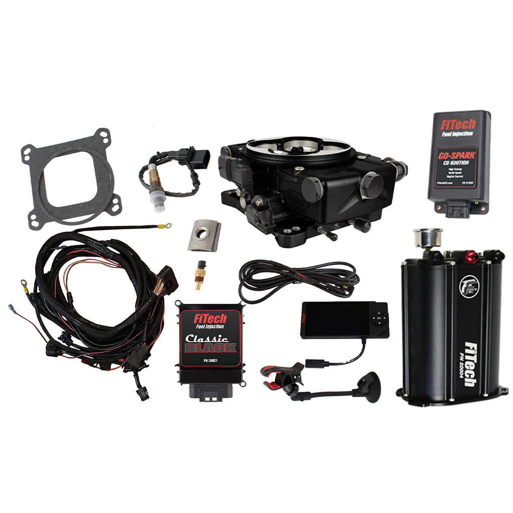 FiTech Fuel Injection 93521 Go EFI Classic Black 650 HP EFI System
