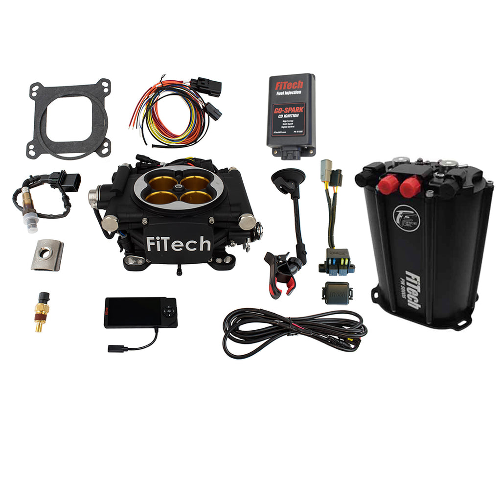 FiTech Fuel Injection 93542 Go EFI 8 1200 HP Matte Black Finish System