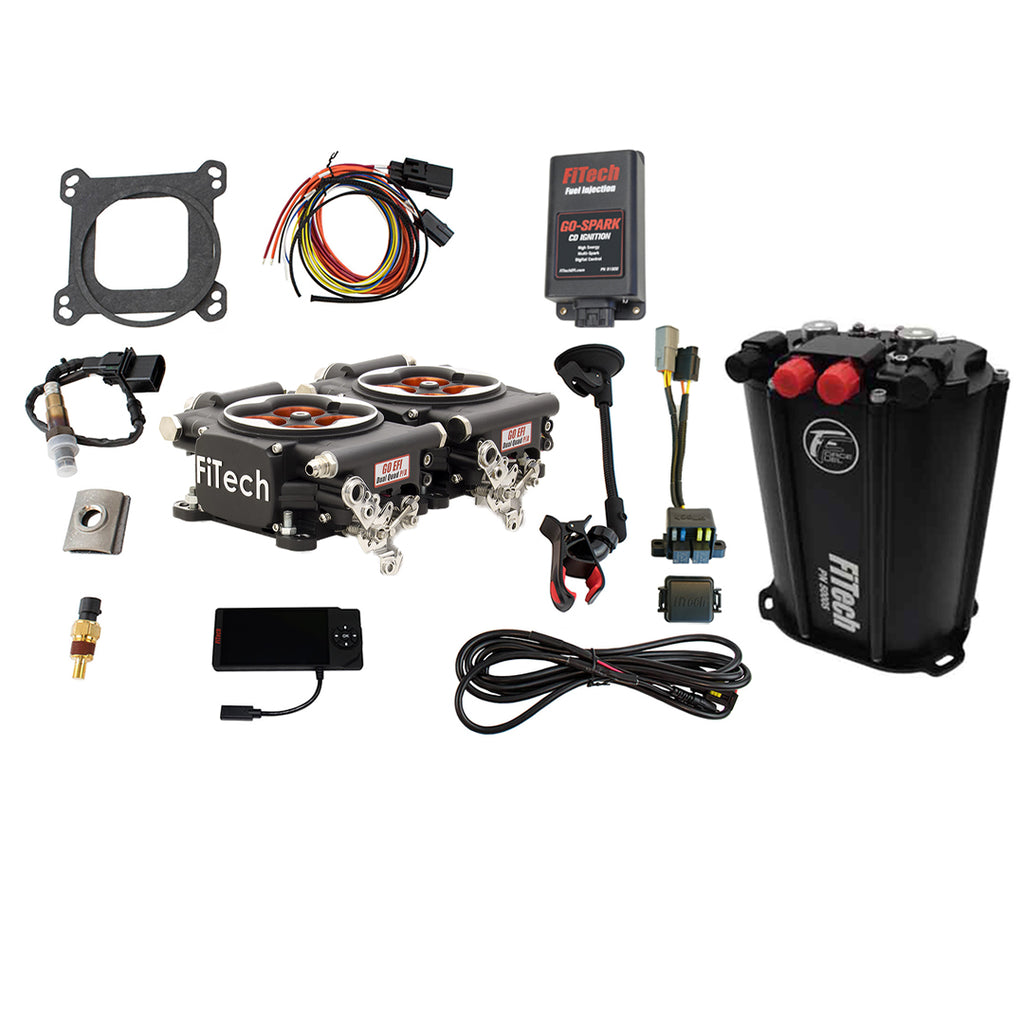 FiTech Fuel Injection 93544 Go EFI 2x4 1200 HP Matte Black EFI System