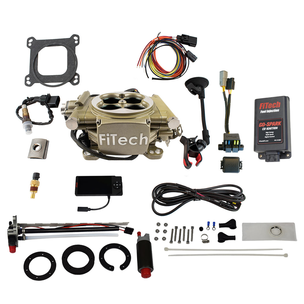 FiTech Fuel Injection 93605 Easy Street 600 HP Classic Gold EFI System