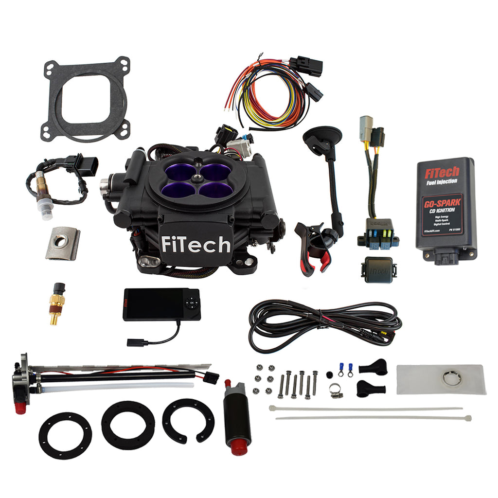 FiTech Fuel Injection 93608 Mean Street 800 HP Matte Black EFI System