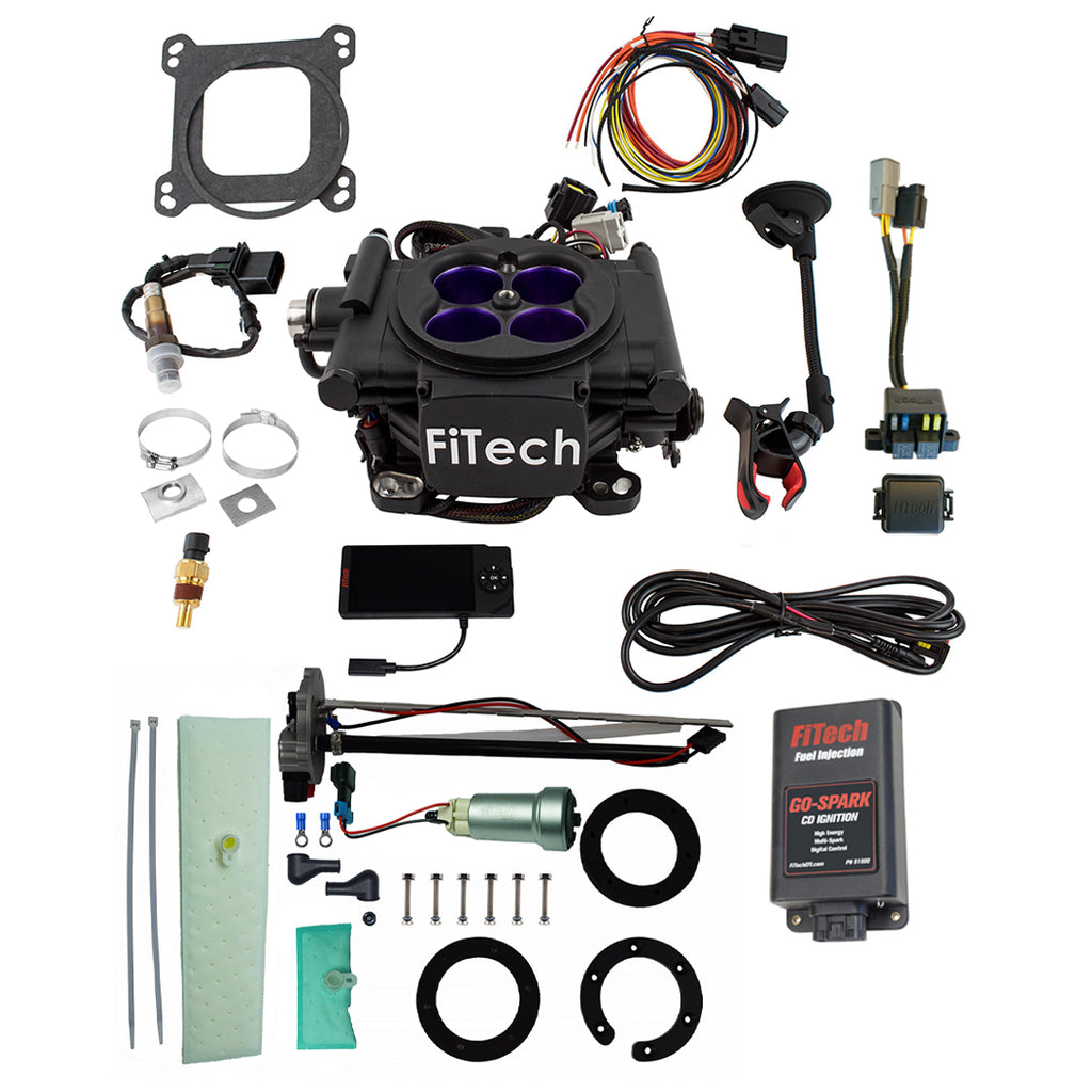 FiTech Fuel Injection 93618 Mean Street 800 HP Matte Black EFI System