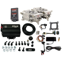 Load image into Gallery viewer, FiTech Fuel Injection 93721 Go EFI 2x4 625 HP Bright Aluminum EFI System Master Kit