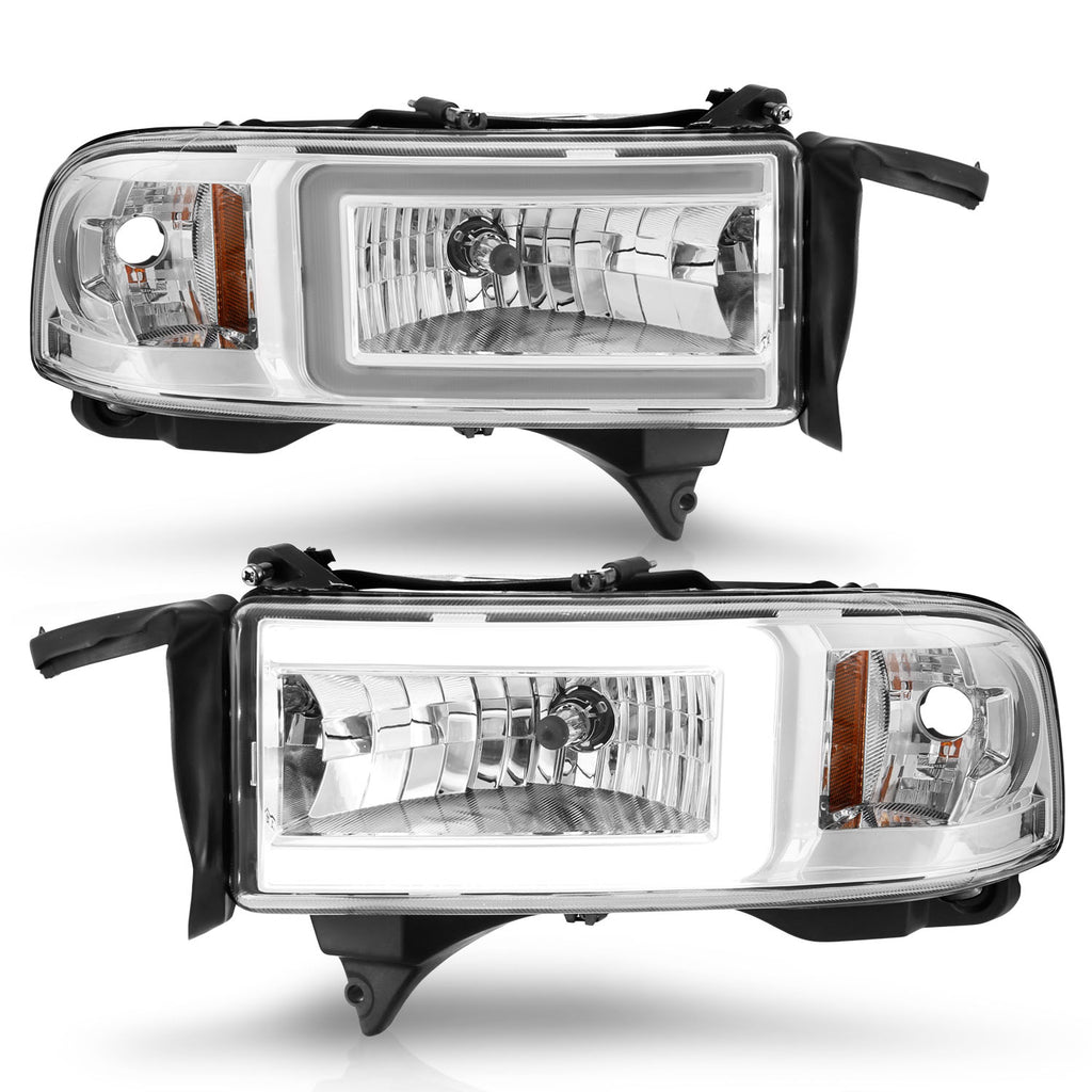 94-02-Dodge-Ram-Crystal-Headlight---W-Light-Bar-Chrome-Housing